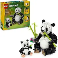 LEGO Creator 31165 3-in-1 Wilde Tiere: Panda Familie, Bauset für Mädchen und Jungen ab 8 Jahren, 626 Teile