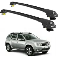 TURTLE DACHTRÄGER AIR-1 DACIA DUSTER HS 2010 - 2013 (Raised Rails) , Schwarz