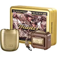 Yoose MINIS Bounty Hunter Rasierer Set – Elektrisch, tragbar, IPX7 wasserdicht, USB-C, Magnetklingen – Ideal für Reisen & Outdoor (Gold)