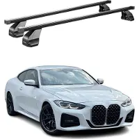 Menabo Dachträger für BMW 4er G22 G82 Coupe 2020-2025 75kg Stahl Schwarz 2x