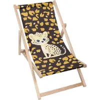 Dreamroots Liegestuhl Holz, Buchenholz bis zu 130 kg, Sonnenliege klappbar mit 3-stufiger Neigungsregulierung der Rückenlehne, Cheetoo
