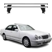 Menabo Dachträger für Mercedes E Klasse W210 Limo 1995-2003 50kg Alu Silber 2x