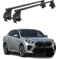 Menabo Dachträger Grundträger für BMW X2 U10 2023-2025 Stahl Schwarz 2tlg