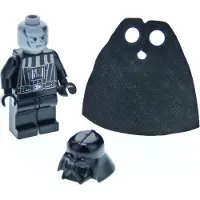 LEGO 1x Minifigur Darth Vader abgenutzt schwarz Helm Todesstern sw0209