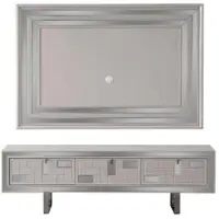 AEA Wohnwand Sideboard TV Ständer Wandpanel Weiß RTV Lowboard Moderne