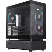 GameMax N80 BK, Midi Tower, ohne Netzteil, USB/Audio, ATX, 2x USB3.0, 1x USB Type-C