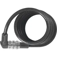 ABUS Spiralschloss - 3506C - 120 cm - Schwarz - - One Size - Sicherheitsausrüstung