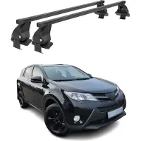 Menabo Dachträger Grundtäger für Toyota RAV4 XA40 2012-2015 50kg Stahl Schwarz