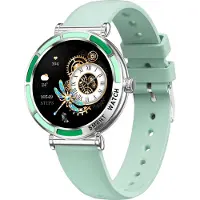 INF Multifunktionale Smartwatch mit Bluetooth-Anrufen und Gesundheitsüberwachung Hellgrün