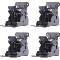 StarTech.com Klappbares Tischbeinscharnier - Möbelscharnier - 0–90° verstellbar - Selbstverriegelnd - Für Tisch/Werkbank - 4er-Set - Schwarz