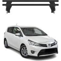 Menabo Dachträger Grundtäger für Toyota Verso S 2010-2017 50kg Alu Schwarz 2 tlg