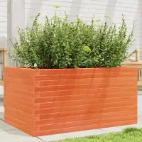 vidaXL "2026 Promotion" Hochbeet - Pflanzkübel - Wachsbraun 90x60x45,5 cm - Massivholz Kiefer - Beete CC30465
