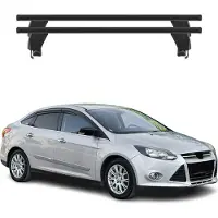 Menabo Dachträger Grundtäger für Ford Focus 2011-2018 ABE Aluminium Schwarz 2tlg