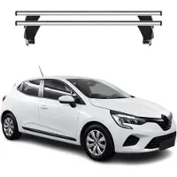 Menabo Dachträger Grundtäger für Renault Clio mk5 2019-2025 50kg Alu Silber 2x