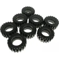 LEGO 8x Technic Rad Reifen solo 30.4x14 schwarz Räder 3039126 30391