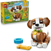 LEGO Creator 3-in-1 Adorable Tiere, Spielerischer Welpe, Bauset ab 8 Jahren, Verwandelt sich in Eichhörnchen oder Ente, 31382