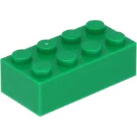 LEGO 100x Steine 2x4, Grün