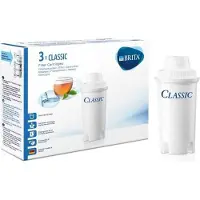 Brita Classic Filterkartuschen, 3er Pack, Reduziert Kalk, Chlor und Verunreinigungen, Weiß, 18x14x6 cm