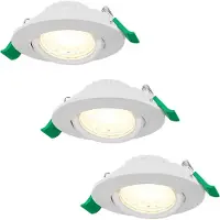 HOFTRONIC™ LED Einbaustrahler 6W 570lm CCT 2700K-6000K Weiß 3er Set