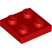 LEGO 50 Stück , Teil Nr. 3022 in Rot (Red)