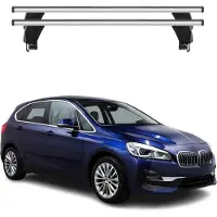 Menabo Dachträger für BMW 2 Active Tourer F45 2014-2021 50kg Alu Silber 2x