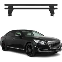 Menabo Dachträger Grundträger für Genesis G90 2016-2019 Querträger Schwarz