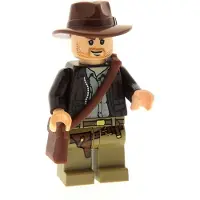 LEGO 1x Minifigur Indiana Jones Hut Fedora Tasche 7620 61506 973pb0131 iaj001