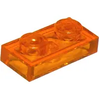 LEGO 25 Stück , Teil Nr. 3023 in Trans Orange (Trans Orange)