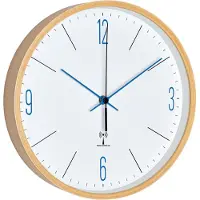 TFA-Dostmann 60.3524.06, Wand, Rund, Blau, Braun, Weiß, Holz, Glas, Erwachsene & Kinder