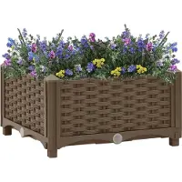 vidaXL Design Möbel Hochbeet 40x40x23 cm Polypropylen - 2024 Neu