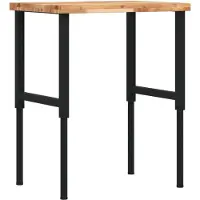 Syfax Werkbank 80x60x(73-99,5) cm Massivholz Akazie Rechteckig