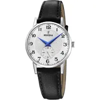 Festina Damen Uhr Casual Leder Armbanduhr schwarz UF20570/1