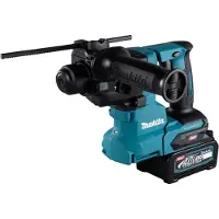 Makita Akku-Kombihammer HR010GD201, 40 V, SDS-plus, incl. 2x Akku XGT 40 V, Schnellladegerät, Zubehör, MAKPAC