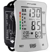 FITAGE Medical Oberarm-Blutdruckmessgerät - Blutdruckmessgeräte - Herzfrequenzmessgerät - Blutdruckmessgerät - Manschette 22-42cm - WEISS