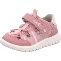 Superfit Sport7 Mini Kinder Sandalen, Pink/Light Grey, 23