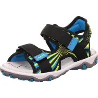 Superfit Mike 3.0 Kinder Sandalen, Schwarz/Gelb, 26