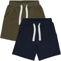 Minymo MIBoys 2er-Pack Jungen Shorts Sweat-Shorts kurze Hose Baumwollmischung Regular Fit