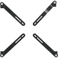 My Wall Vierarm Monitor Adapter für Nicht-VESA Monitore für Bildschirme bis 27“ (69 cm) und einer Tiefe von 2 - 7 cm