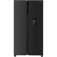 Heinner HSBS-HM592NFDXWDE++, Freistehend, Amerikanische Tür, Schwarz, 2 Tür(en), Berührung, LED