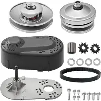 Vevor Antriebskupplung 2-8 PS Motor 2000 U/min hochfeste Antriebskupplung mit asymmetrisch gestalteten Rädern und robustem Gummiriemen