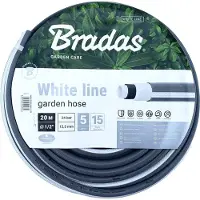 Bradas Gartenschlauch WHITE LINE 1/2" silber/weiß 20 m