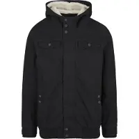Brandit Winterjacke Herren Medow Jacket schwarz Basics 100% Baumwolle L