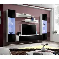 Xl Moebel Gmbh Schwarz Wohnwand Wohnzimmer Designer Modern Möbel TV Ständer