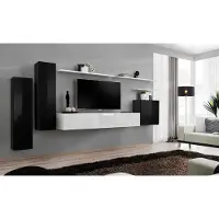 Xl Moebel Gmbh Wohnwand Set 7tlg TV-Ständer Luxus Designer Sideboard Wohnzimmer Wandregal Neu