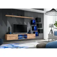 Xl Moebel Gmbh Wohnwand Braun Regale Sideboard Wand Schrank Luxus Neu TV-Ständer Holzmöbel