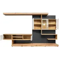 Xl Moebel Gmbh Braun Wohnwand Einrichtung Luxus Wohnzimmer Designer TV-Ständer Möbel Neu