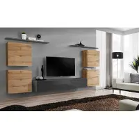 Xl Moebel Gmbh Holzmöbel Wohnwand Wohnzimmer Grau Wandregal Luxus Einrichtung Neu