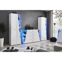 Xl Moebel Gmbh Luxus Kommode Weiß 2x Vitrine Wohnwand Wohnzimmer Set Holz Modern Möbel