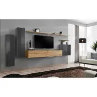 Xl Moebel Gmbh Designer Wohnwand Möbel Wohnzimmer Luxus TV Ständer Holz Wandregal Komplett Neu
