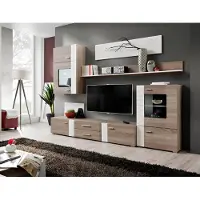 Xl Moebel Gmbh Wohnwand TV Wand Holz Stil Modern Regal Wohnzimmer Möbel Schrank neu
